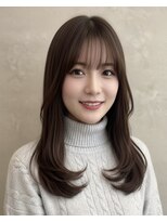 ネリネ 船橋駅南口店(Nerine) ニュアンスカラーグレーベージュレイヤーカットオリーブベージュ