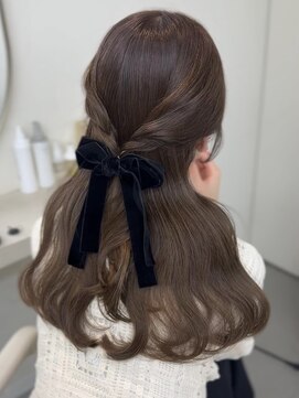 エン 栄店(enne) 【ブリーチなしでも透明感♪】透け感ベージュ