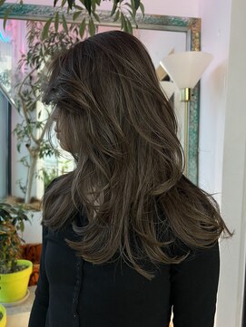 【n】ナチュラルハイトーンロング,レイヤーカット