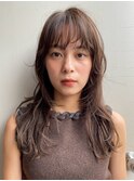 顔周りロングレイヤー