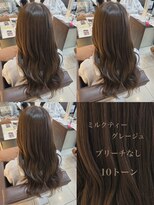 フォルテ 草薙店 ミルクティーグレージュ 透明感カラー 西村ひより