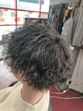 波巻きパーマ
