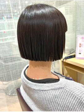 ファースト 仙台店(first) ぱつっと襟足ギリギリボブ