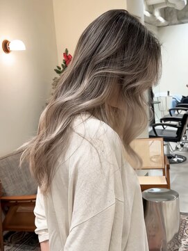 ハーパーズ 渋谷(harpers) バタフライレイヤーカットウェーブバレイヤージュ