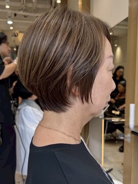 ソワネ 表参道(soigne) 表参道白髪ぼかしハイライト髪質改善カラーアッシュグレー40代