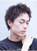 原宿アクティブショート短髪ツイストスパイラルパーマ刈り上げ