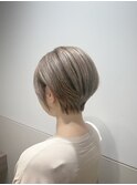 【40.50.60代】人気の耳かけショートボブ2608