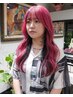 【服まで可愛いロング/超絶馴染む】カット+カラー+人毛シールエクステ80本