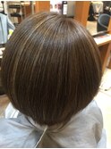 外国風ハイライトボブ