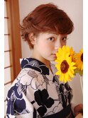 浴衣髪　ショート