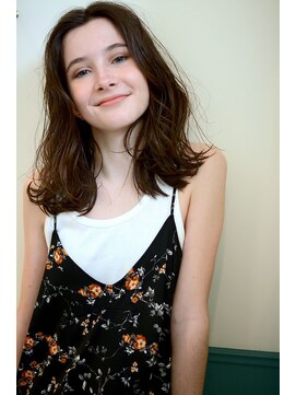 ミラバイグリーン(Mira by green) olive brown×Cream perm#006