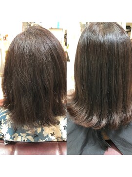 ディスオモテサンドウ 表参道(This OMOTESANDO) 弱酸性ストレート艶外ハネ　山本