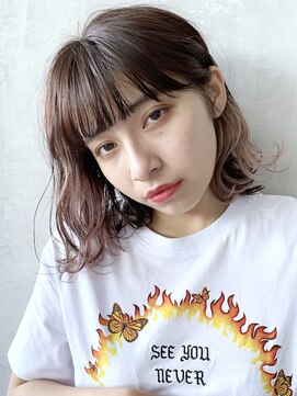 アイティー バイ アルバム 浦和店(IT by ALBUM) マロンベージュ似合わせカットウェーブミディアム_37868