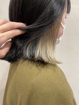 インビテーション 名古屋(invitation) ◎インナーカラー ミルクティーベージュ