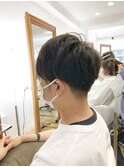 MEN'S HAIR  センターパート　ツイストスパイラル　コンマヘア