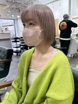 ソイ コンク 下北沢(soi conc)&nbsp;ピンクでつくるミルクティーベージュ/ミニボブ◎下北沢 soi conc