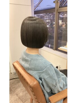 シェノン 武庫之荘(CHAINON) ボブ/グレージュカラー/地毛風酸性ストレート