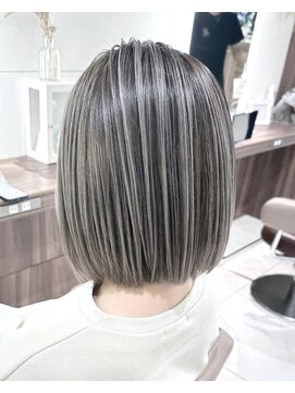 アッシュ 大宮店(Ash) 髪質改善バレイヤージュ コントラストグレージュ