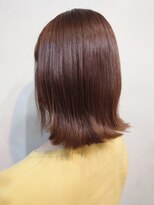 アロマヘアルーム 横浜店(AROMA hair room)&nbsp;大人ガーリーボルドー外ハネボブモードストレート/横浜/横浜西口