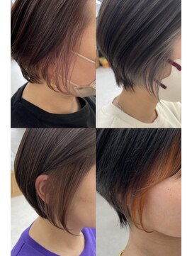 ティエル(TieLu) イヤリングカラー×塩基性mix ×外国人風