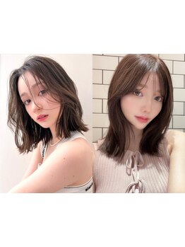 【21時迄】韓国ヘアが得意◎カット+カラー\5400～《マンツーマン×高技術》を驚きの価格で！[nok渋谷/韓国]