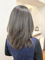 ネックス 表参道本店(nex)&nbsp;【nex 表参道】白髪ぼかし ハイライト シルバーベージュ 齋藤