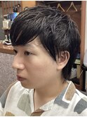 ツーブロックウルフスタイル（ベリーショート）新大塚/床屋