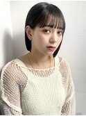 花田/ボブ/切りっぱなしボブ/ミニボブ/セミディ/シアーカラー