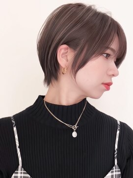 リル バイ ジルブラン(Lil by JIL BLAN) ショートボブグレージュハイライトレイヤーカット髪質改善