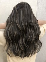 エトラ 渋谷店(etora)&nbsp;小顔 ネビージュ　グレージュハイライトカラー◎