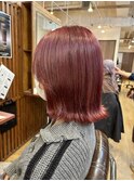 あやか流!ボブ×ボルドーカラー