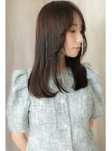 センターパート斜めバングエアストレートTb8川口20代30代40代