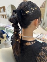 エミュ 天文館店(eMu) 編みおろしポニーテル ☆