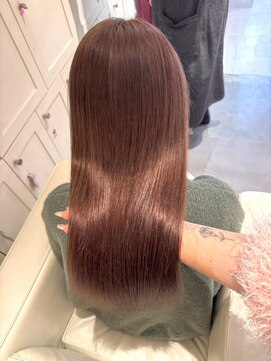 ベレーザ 渋谷神南(Beleza) 14585暗髪ミルクティーベージュオリーブカラー髪質改善ロング