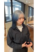 ルーツカラーデザインカラーブルーカラー