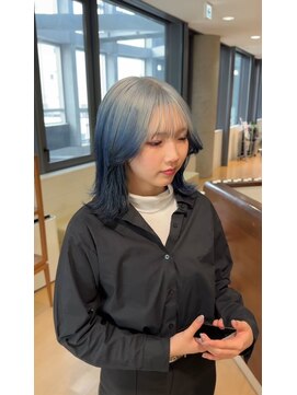 アウラ(AURA) ルーツカラーデザインカラーブルーカラー