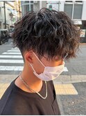 シャドウパーマメンズカットスパイラルパーマツイスパ波巻き