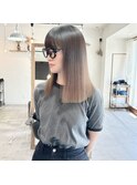 【lufun 森下】髪質改善ストレート×ぱつっとロブ　20代30代姫路