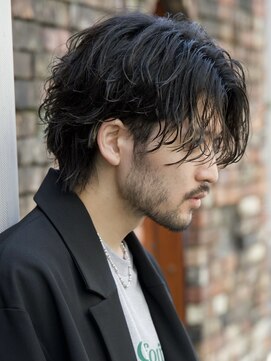 ルーシー 川越(LUCEY) センターパートフェザーパーマシャドウパーマメンズパーマ