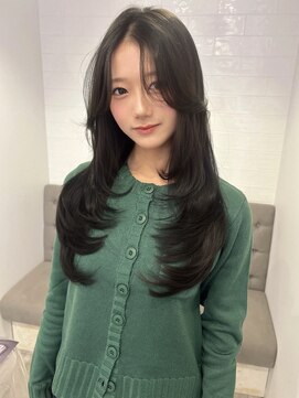ラヴィズム 長岡店(LUVISM) ◎韓国ヘアー顔周りレイヤーダブルカラーおくれ毛前髪長岡/新潟