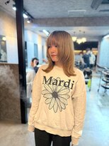 ザ シーワークス(THE Cworks)&nbsp;ミディアムウルフ/レイヤーカット/ハイトーン