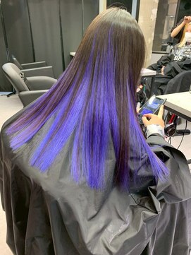 ペレ 原宿(PELE) ダブルカラー/ケアブリーチ/羽エクステ/原宿