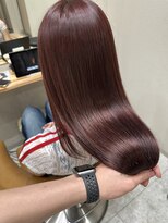 シカ 神戸三宮元町店(Cica) レッド ブリーチなしダブルカラー 神戸 三ノ宮