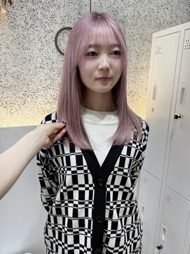 オプス 大名店(Ops) ☆春イチ推し!ホワイトピンクベージュ×ワンレンミディアム