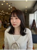 ダークブラウン/髪質改善縮毛矯正/髪質改善