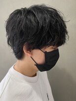 エルマーク 本山(L-MARK) マッシュヘア/黒髪/メンズカット/men's/フェザーパーマ