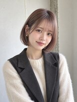 ヒペリカム(hypericum)&nbsp;和歌山／透明感ブラウンのナチュラルボブ