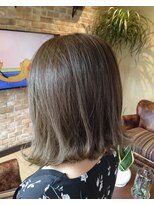 リーヘア(Ly hair) 切りっぱなしボブ×フォギーベージュ