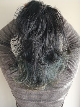 クラン(clan) clan<インナーカラーグリーンアッシュ>