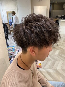 エルオム(EL.HOMME) 【YUKI】無造作マッシュ×スパイラルパーマ